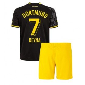 Baby Fußballbekleidung Borussia Dortmund Giovanni Reyna #7 Auswärtstrikot 2022-23 Kurzarm (+ kurze hosen)